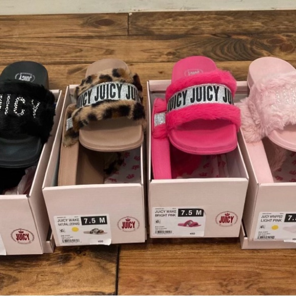 Bundle of 4 Juicy Couture slides
